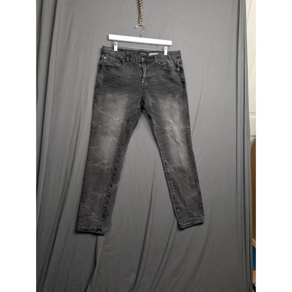 Aeropostale Jeans‎ Mens 34 X 32 Black Skinny Leg American Denim